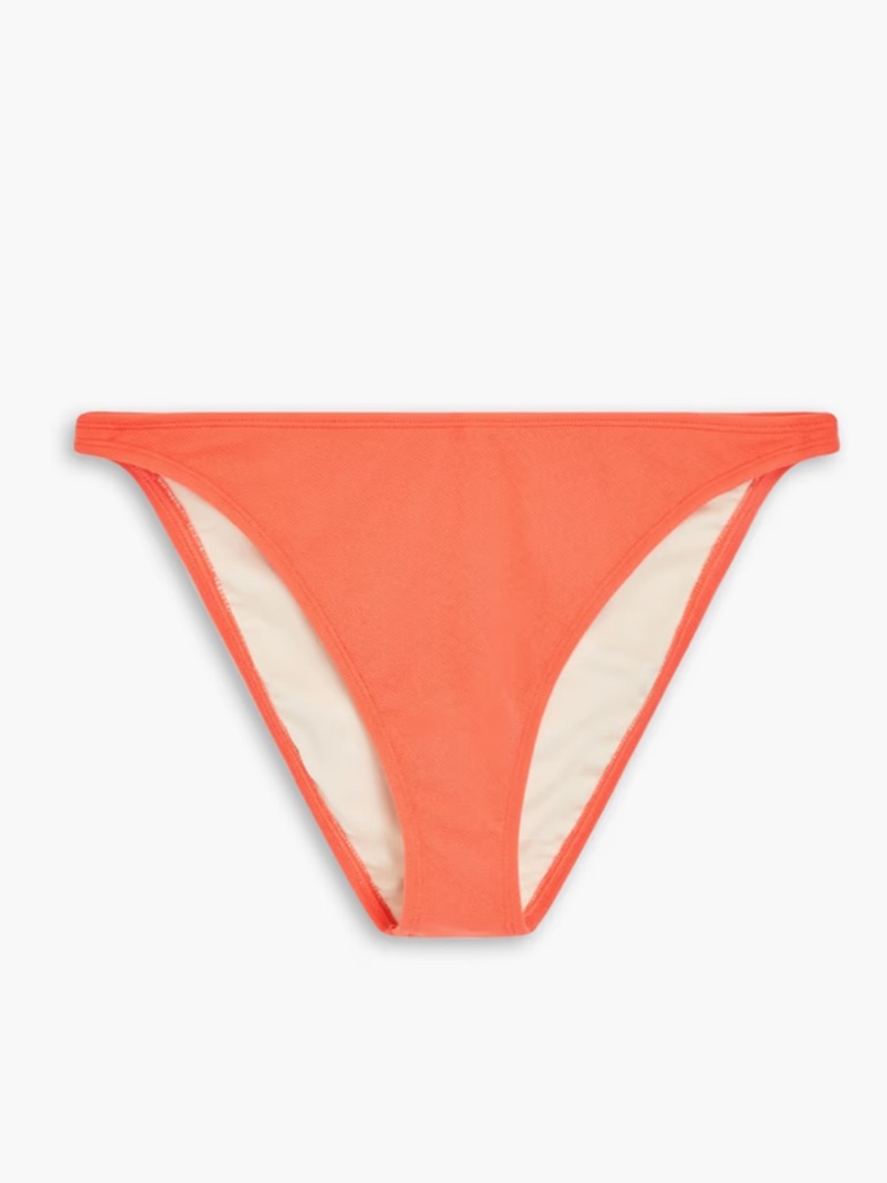 Peony swimwear Fine Hi Line stretch-crepe bikini briefs in papaya